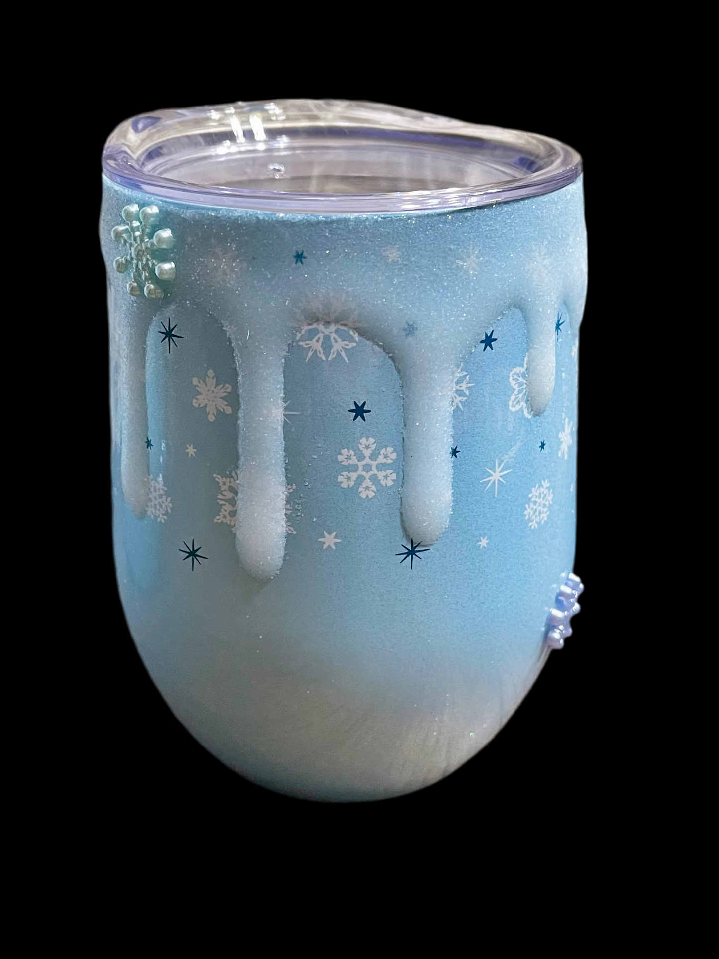 Snow Day Wine Resin Cup