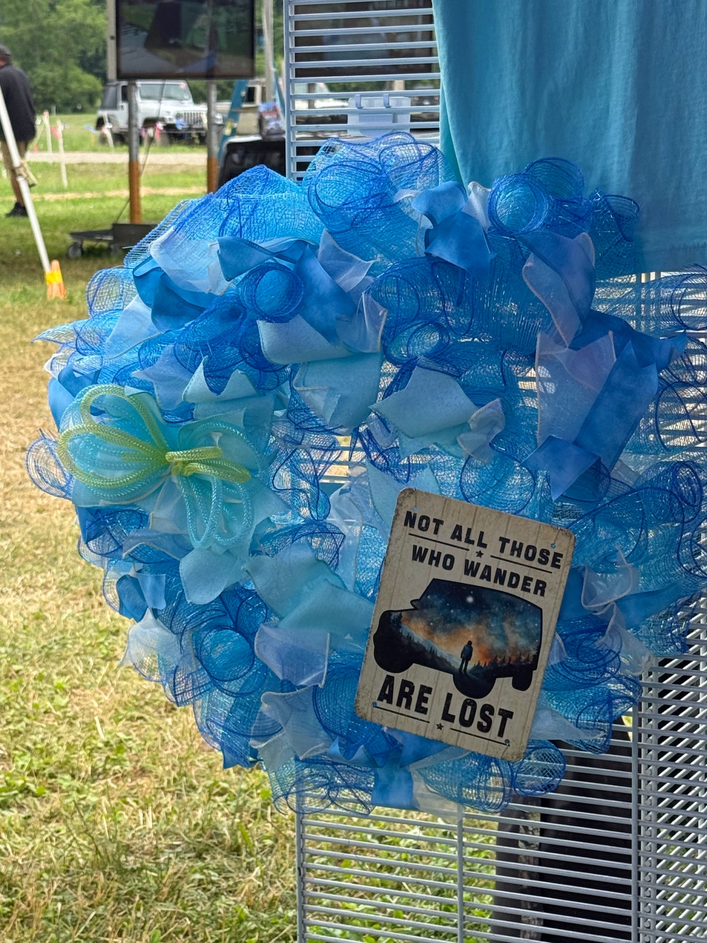 Not All Those Who Wander Are Lost Jeep Wreath